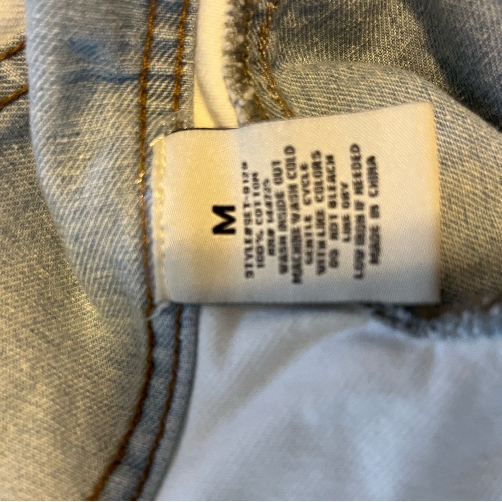 Cropped Colorblock Denim Jacket - Picture 4 of 6